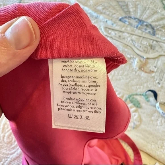 NWT WeWoreWhat cut out midi skirt in hot pink satin women’s size small - Picture 10 of 10